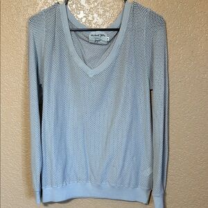 Michael Stars Sky Blue V-Neck Sweater